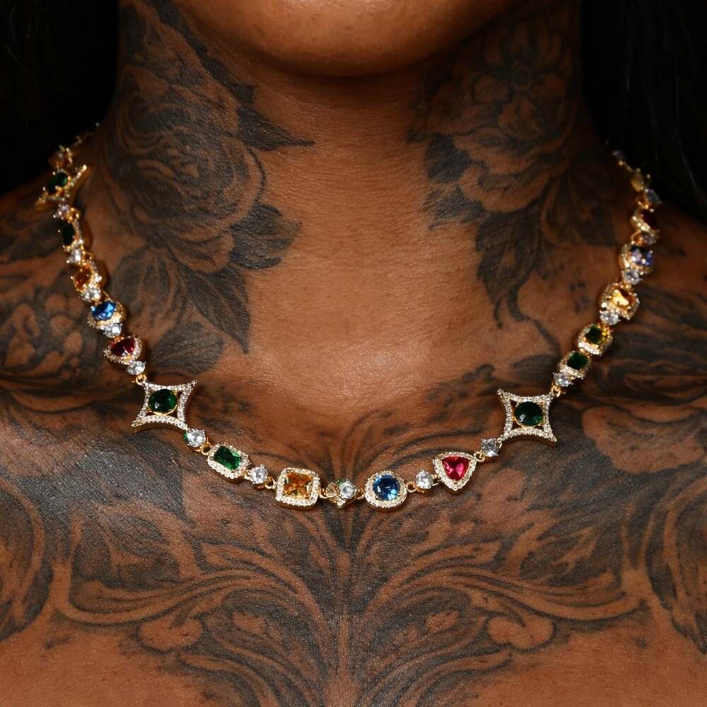 Multi coloured necklace 20inch
